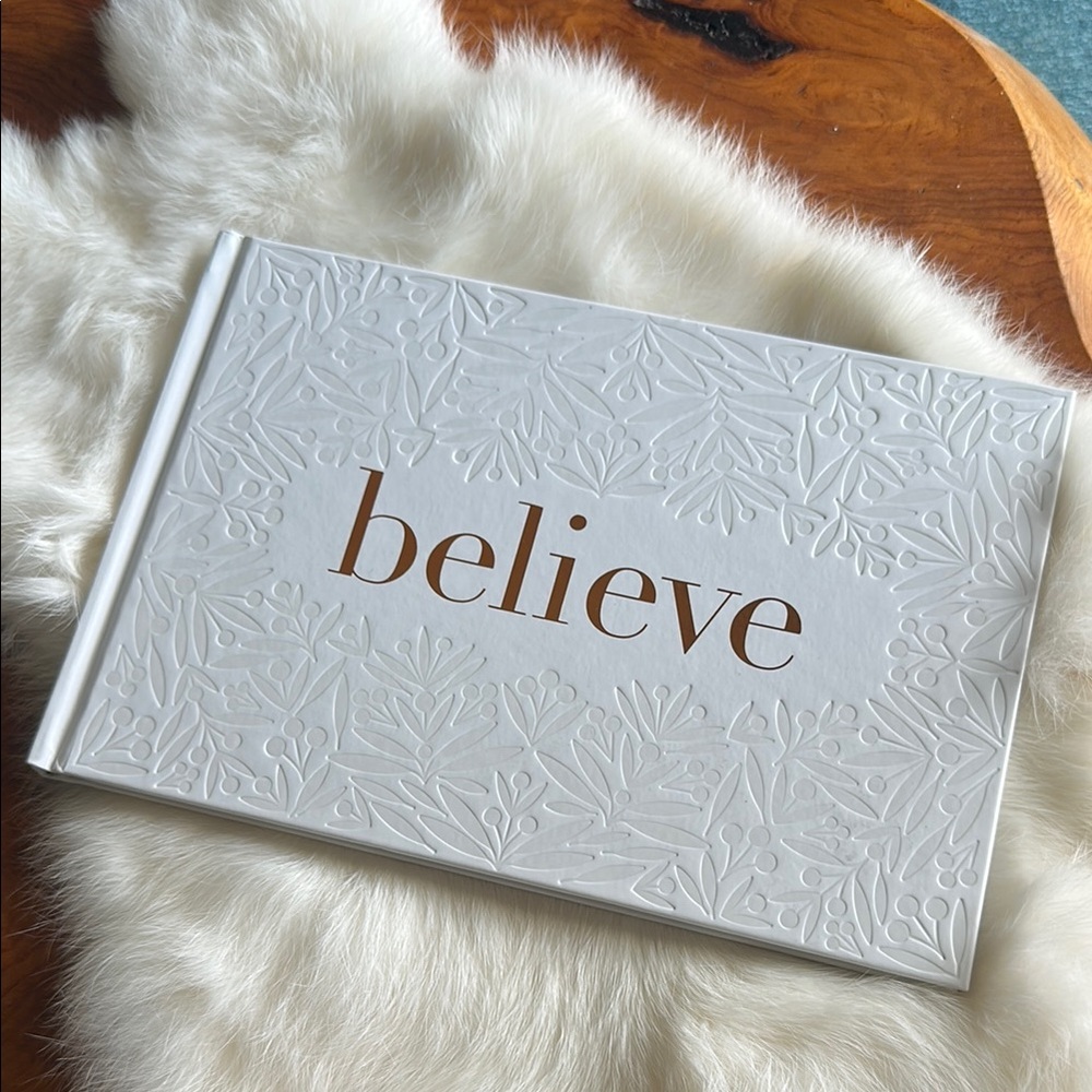 “Believe” Motivational Quote Coffee Table Book